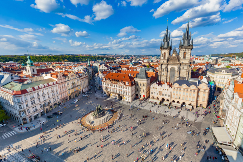 A view of Prague